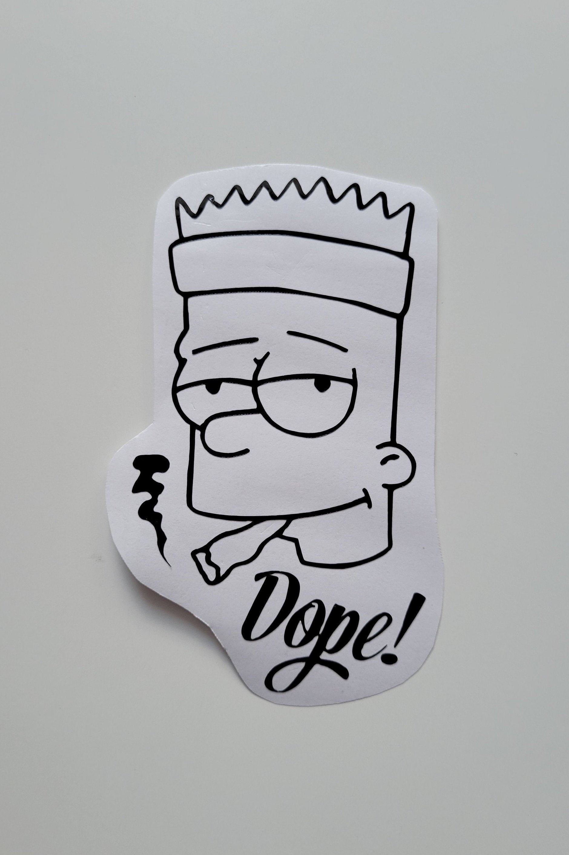Bart Simpson Dope Decal Sticker Bart Simpson Sticker the - Etsy Bart Simpson Dope Decal Sticker Bart Simpson Sticker the - Etsy