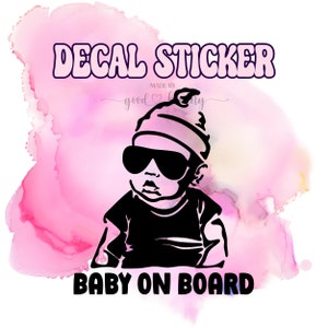 Baby On Board Decal Sticker | Baby On Board Car Sticker | Baby on Board Decal