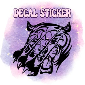 Tiger Decal Sticker | Tiger Sticker | Tiger Decal | Tiger Claw Sticker