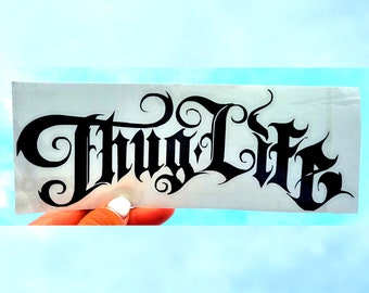 Thug Life Vinyl Sticker | Car, Laptop, Wall Decal