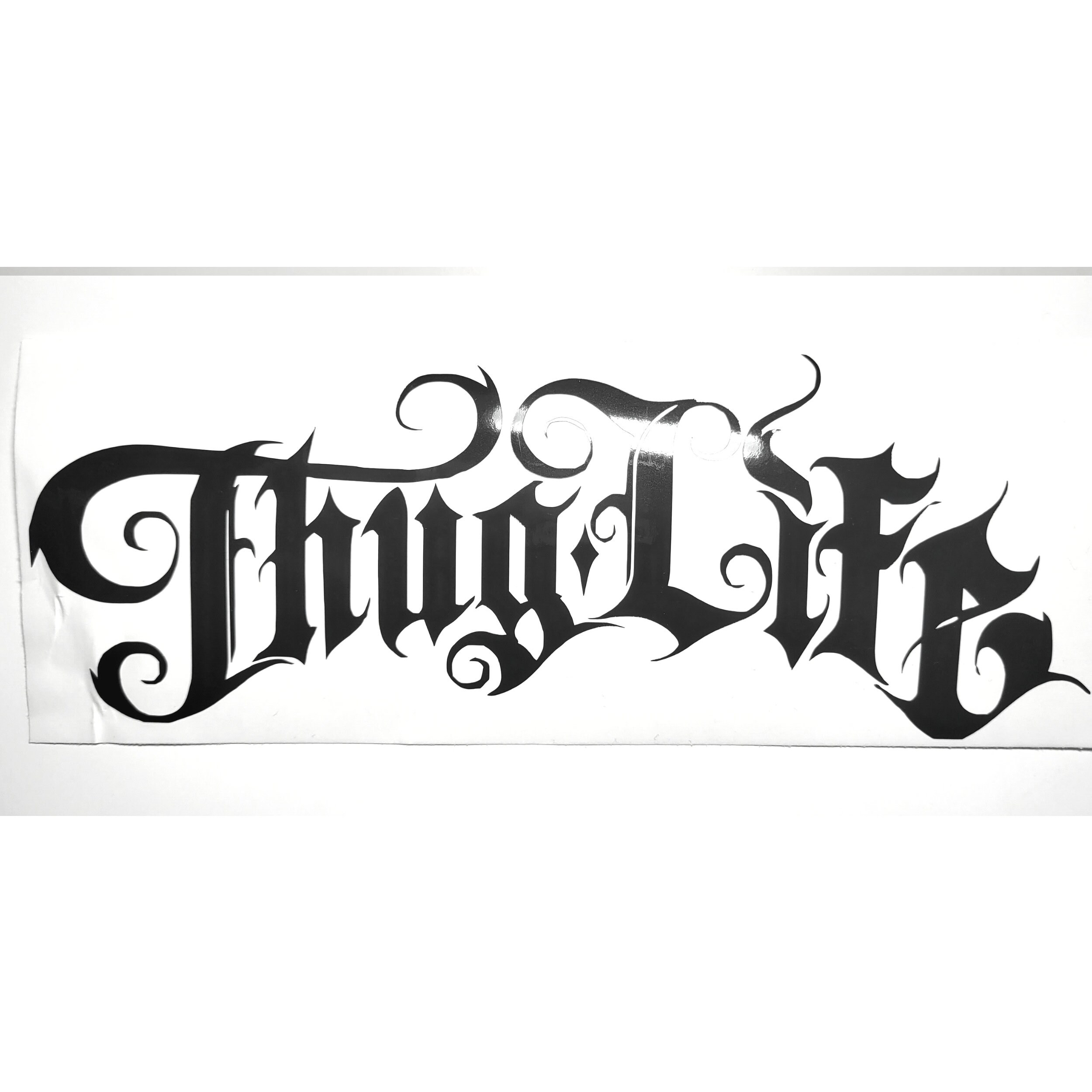 Autocollant Voiture "Thug Life" - Sticker Vinyle Décoratif Pour Pare-chocs, Vitre, Vélo, Anti-UV Et Imperméable - 7