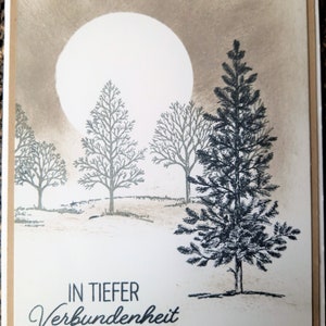Trauerkarte, Beileidskarte, Anteilnahme Handarbeit Unikat 3