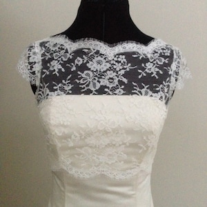Empire Line Lace Bolero, Bridal Jacket, Bridal Accessories, Wedding Top