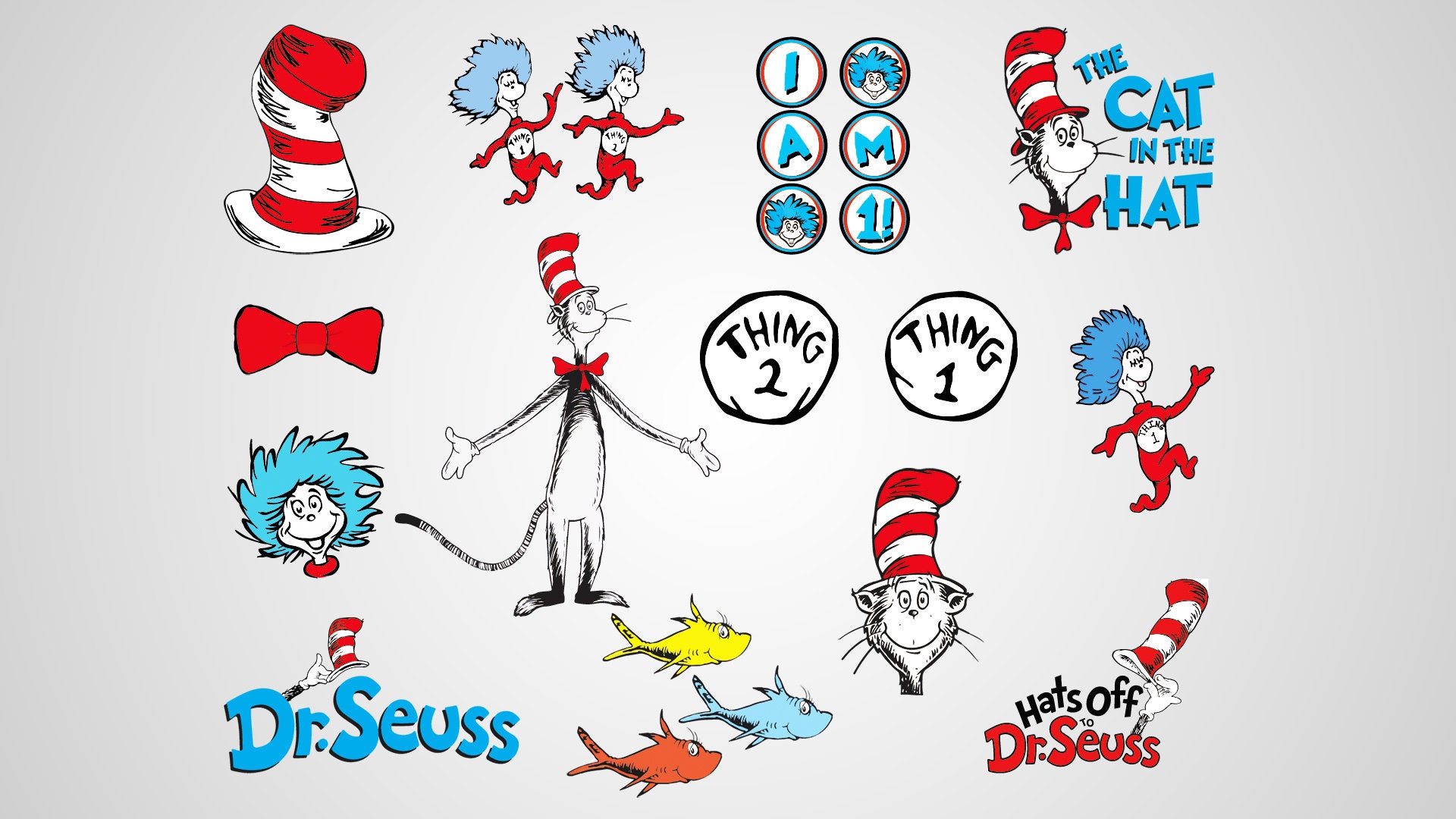 Download Dr. Seuss clipart / Dxf / Svg / Png / Eps / cricut explora / | Etsy