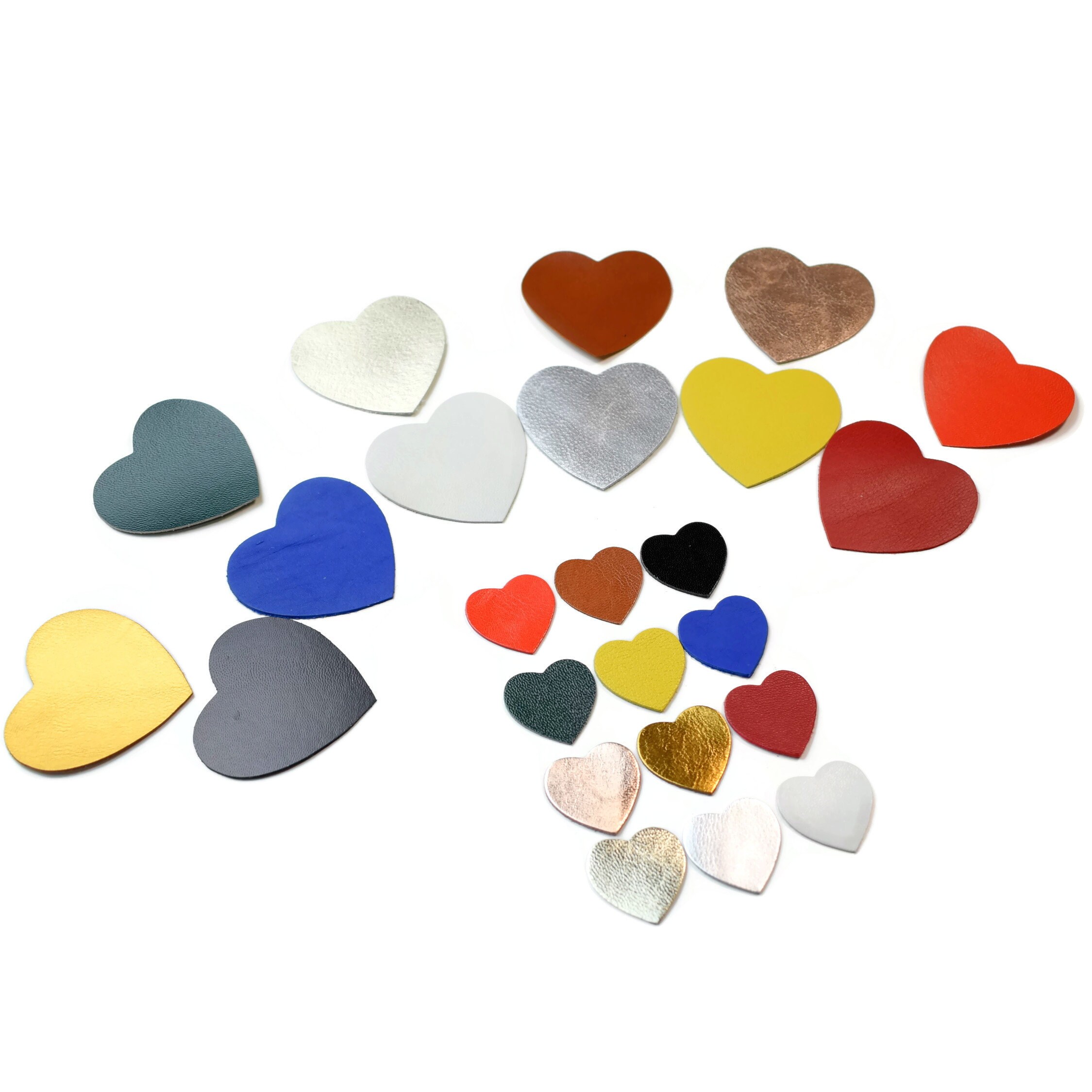 Leather Heart Applique 2 Sizes Leather Heart Die Cuts Etsy