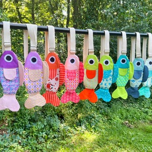 Sac bandoulière personnalisé à motif poisson - Commande surprise