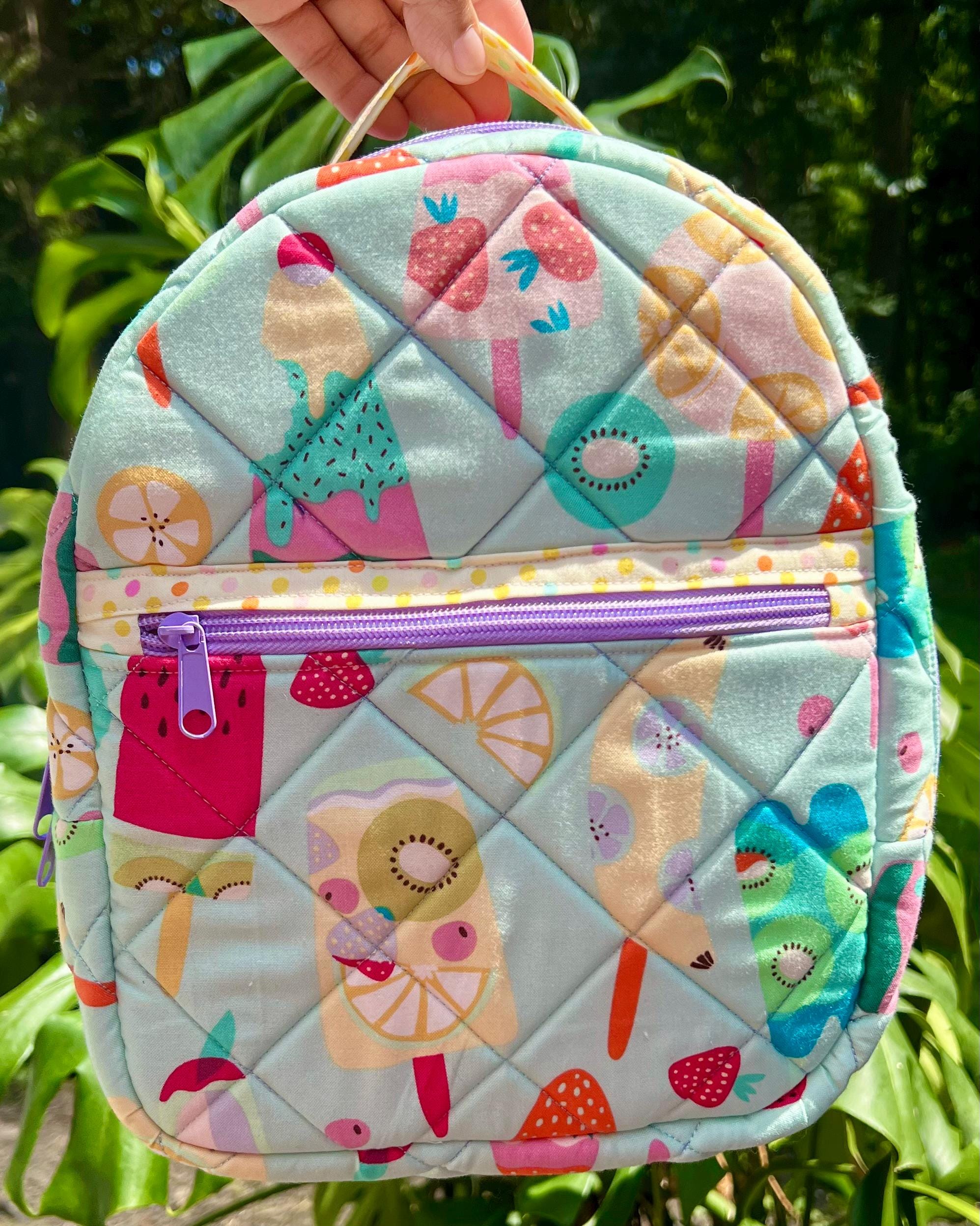 Quilted Mini Backpack: Alexander Henry Fabric, Toddler  display picture 2