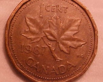 Ja Vintage Collectable QUEEN ELIZABETH Ll D.G. REGINA 1987 Penny