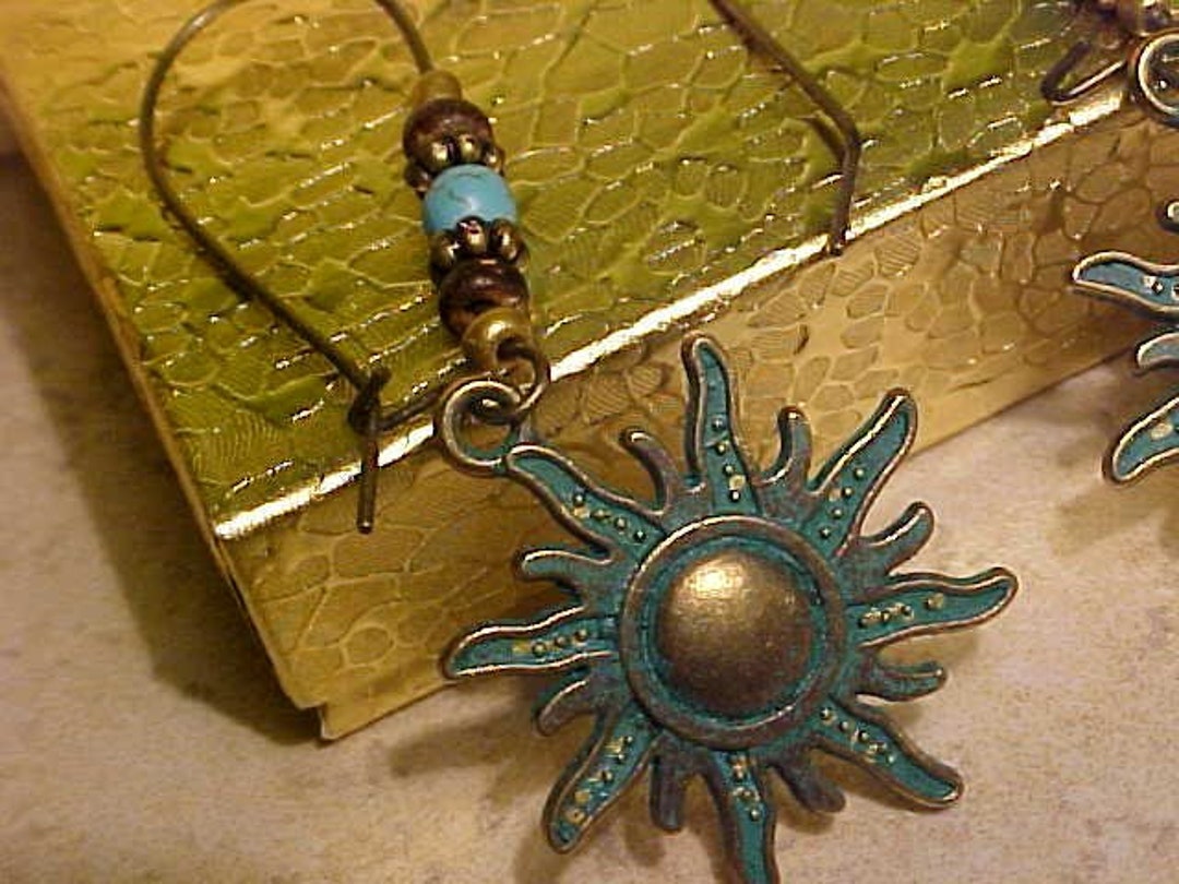 X-228 BOHEMIA Boho Retro Style COPPER SUN Design With Copper X-228 BOHEMIA Boho Retro Style COPPER SUN Design With Copper