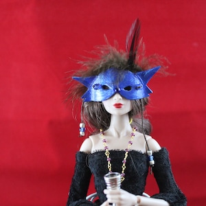 1:6  Blue Cat Leather Mask