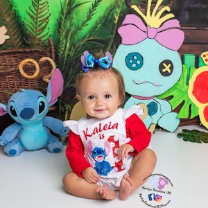 Stitch First Birthday Outfit Etsy