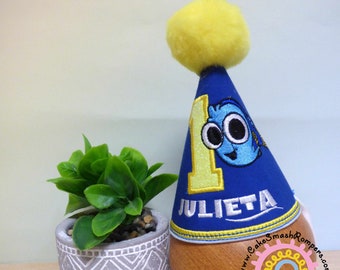 Finding Dory Inspired Birthday Party Hat Oh-Fish-Ally Themed Party Hat for Babies and Children 1st 2nd 3rd 4th 5th Birthday. Nemo Party Hat