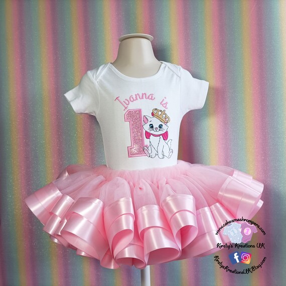 Baby Girl Birthday Tutu Marie Cat Kitten Birthday Outfit Baby Girl Birthday Tutu Marie Cat Kitten Birthday Outfit