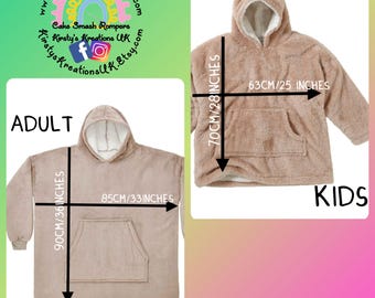 Oogie Boogie Hooded Blanket: Embroidered Fleece Unisex Oversized