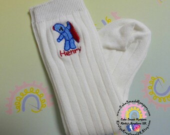 Personalised Iggle Piggle Inspired Baby/Infant/Toddler/Childrens Sock Cotton Knee Sock Night Garden Birthday Outfit Character Sock boy girl