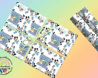 Baby Mickey Gift Wrap: Personalized Birthday Wrapping Paper