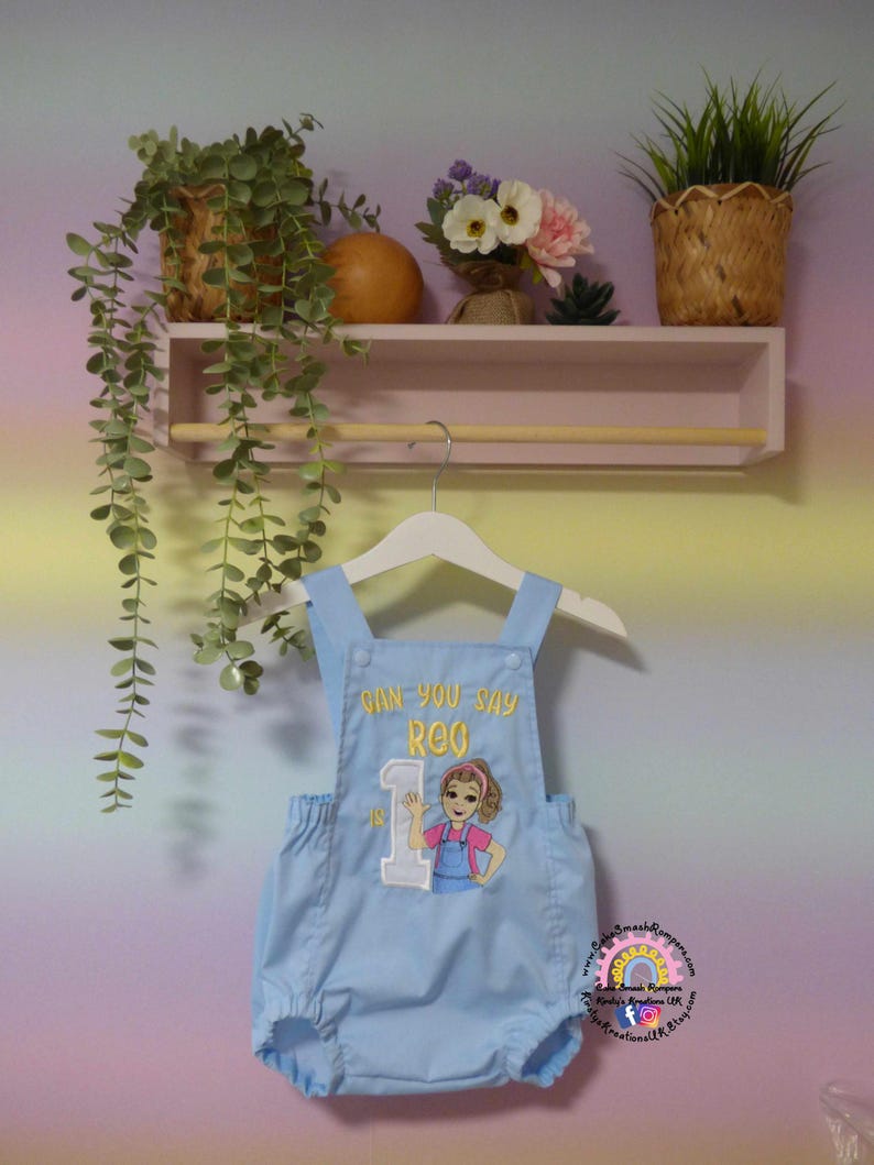 Ms. Rachel Inspired Birthday Romper: Personalized Cake Smash Outfit ...