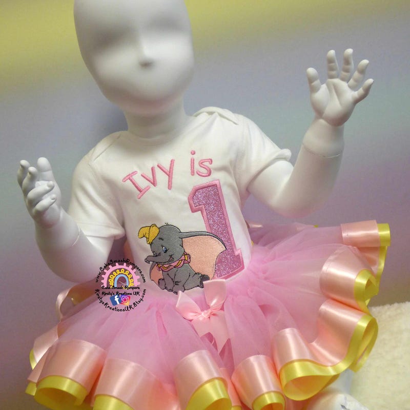thumbnail image 2 of 1st Birthday Girl Tutu Dress Outfit - Baby Girl Photo Shoot Set With Headband 2 of 10