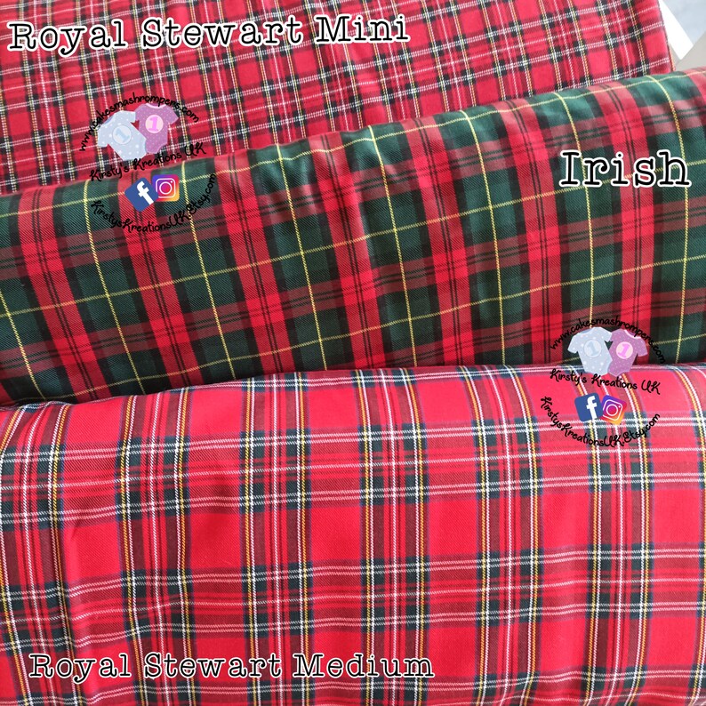 Handmade Tartan Plaid Christmas Romperall: Personalized Scottish Outfit bild 10