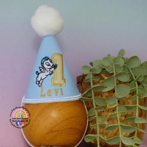 Custom Pegasus Birthday Party Hat: Embroidered Baby Hercules Theme image 17