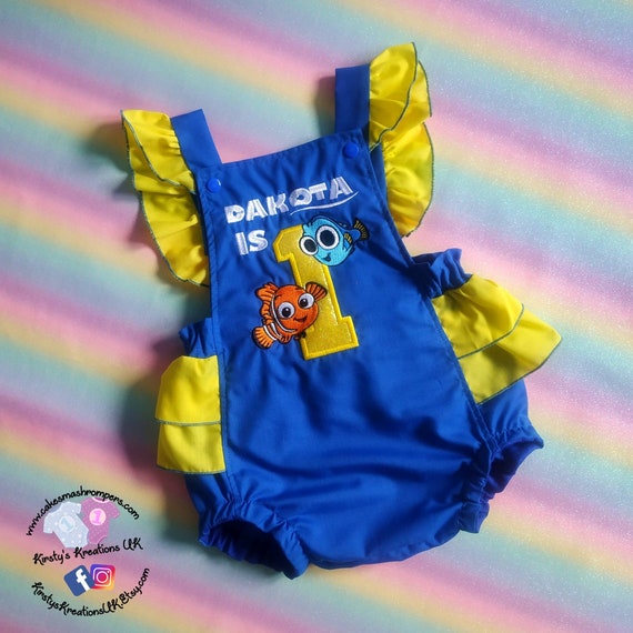 Finding Nemo Dory Themed Handmade 1st and 2nd Birthday Cake