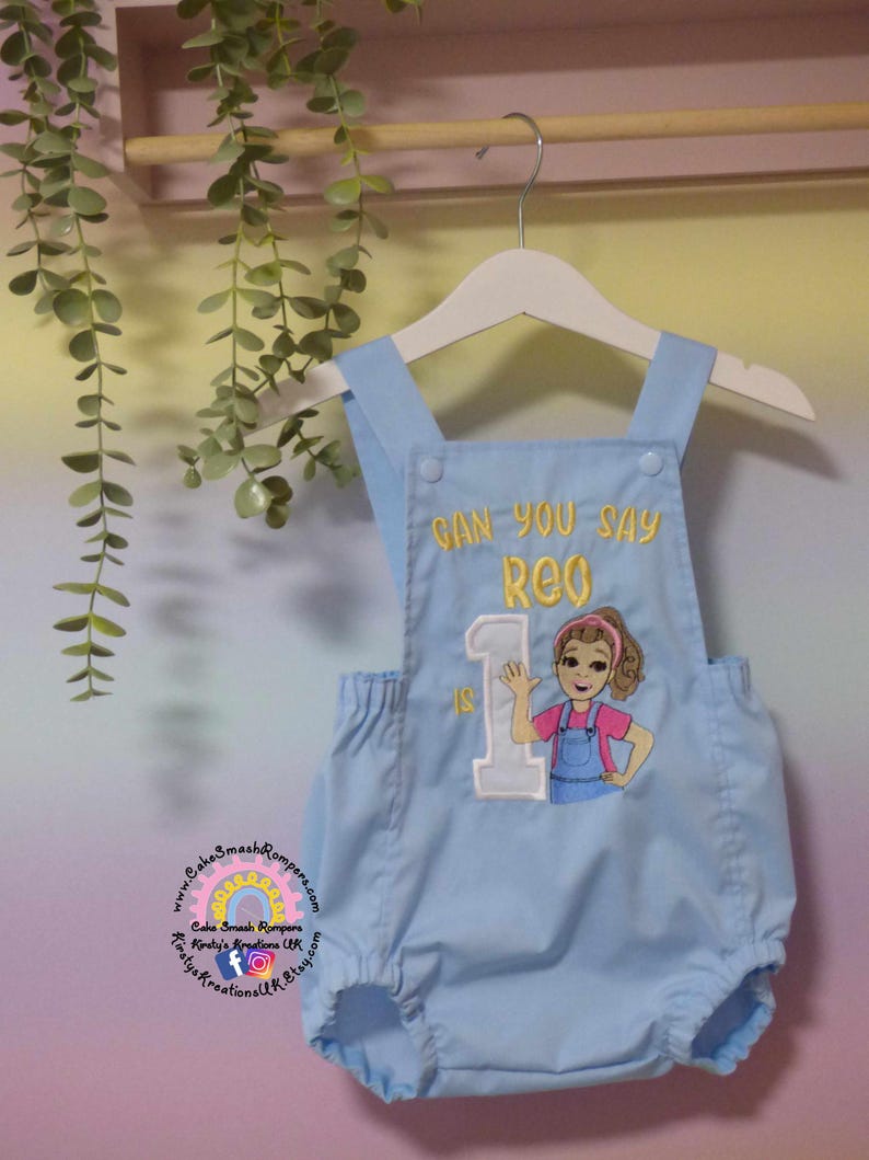Ms. Rachel Inspired Birthday Romper: Personalized Cake Smash Outfit ...