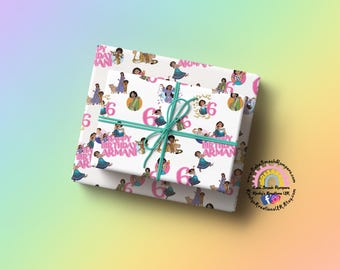 Personalized Encanto Character Birthday Gift Wrap - Custom Name & Age