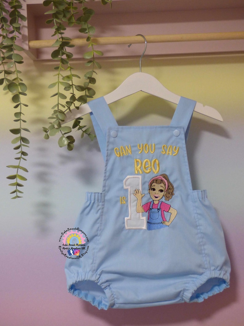 Ms. Rachel Inspired Birthday Romper: Personalized Cake Smash Outfit ...
