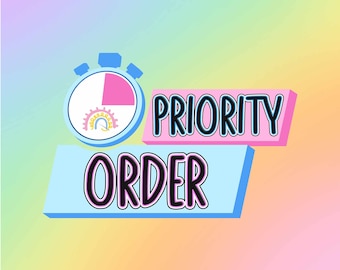 Priority Order Fee - Rush Order Fast Dispatch Express Shipping SUBJECT TO AVAILABILITY