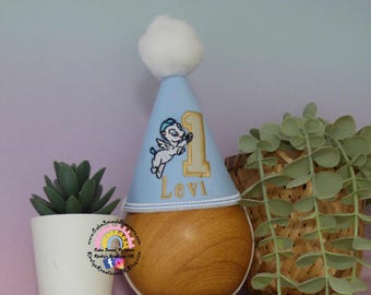 Custom Pegasus Birthday Party Hat: Embroidered Baby Hercules Theme
