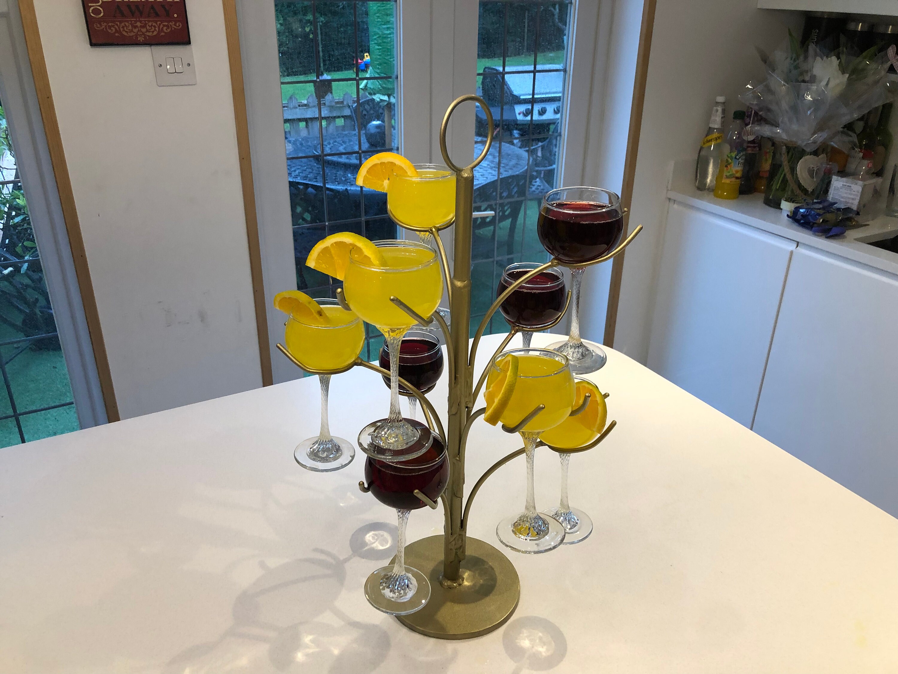 Bespoke cocktail glasses tree stand Etsy