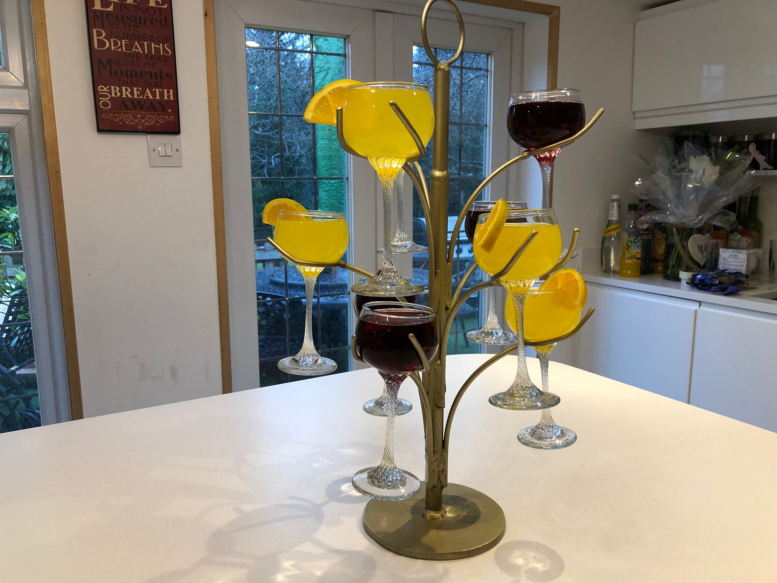 Bespoke cocktail glasses tree stand Etsy