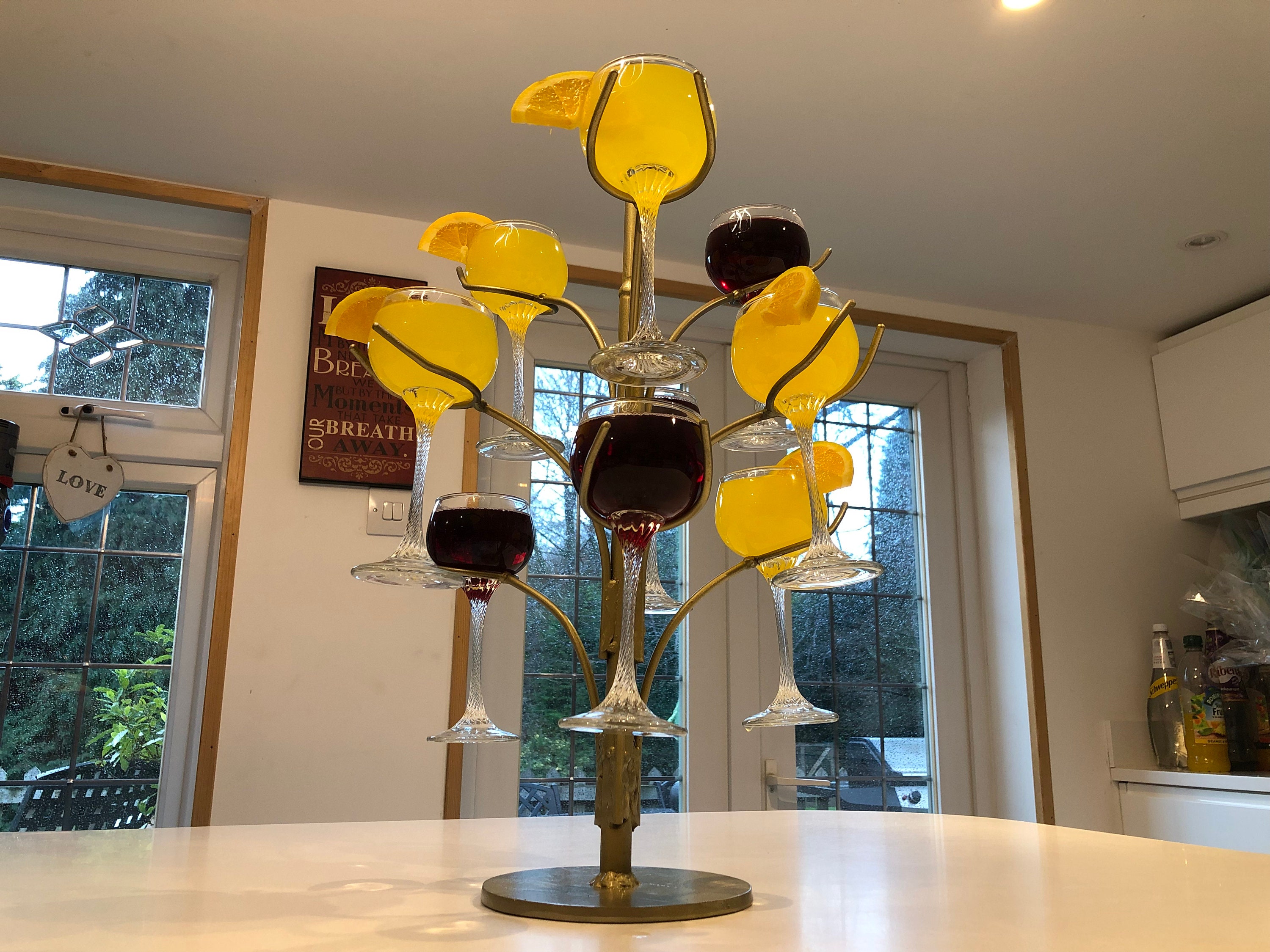 Bespoke cocktail glasses tree stand Etsy