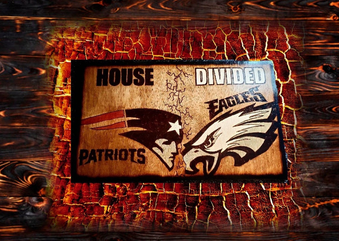 House Divided Signs College Football Wood Signs Man Cave Etsy