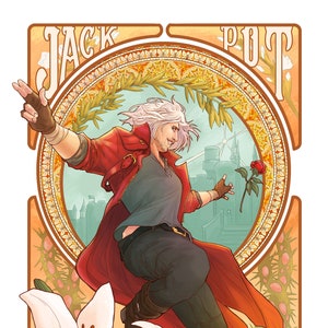 Devil May Cry : Dante Nouveau Art Print