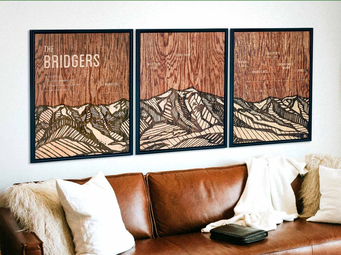 Bridger Mountain Art Bozeman Montana Etsy