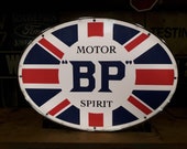 BP Motor Spirit Classic Oil Light Box Wall Sign Garage Automobilia illuminated Advertising Car Dealer Dealership Esso Shell Texaco Petrol