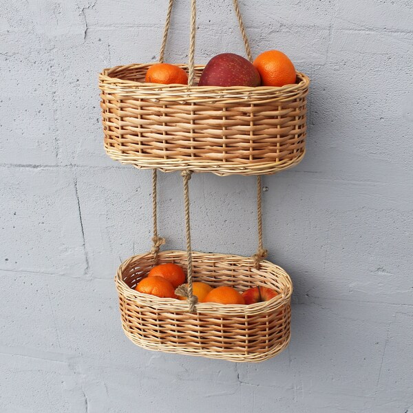 Hanging Fruit Basket Etsy