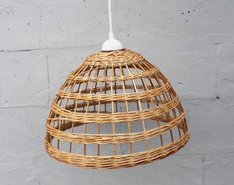 Wicker lamp shade handmade Woven pendant light shade