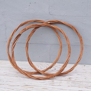 14 inch willow hoop Willow wreath base Dreamcatcher hoops