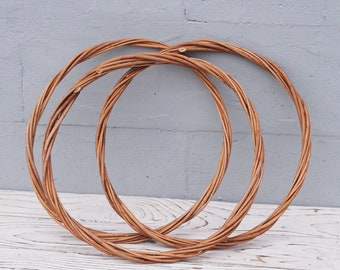 14 inch willow hoop Willow wreath base Dreamcatcher hoops