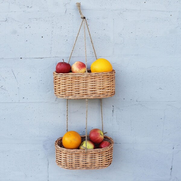 Hanging Fruit Basket Etsy