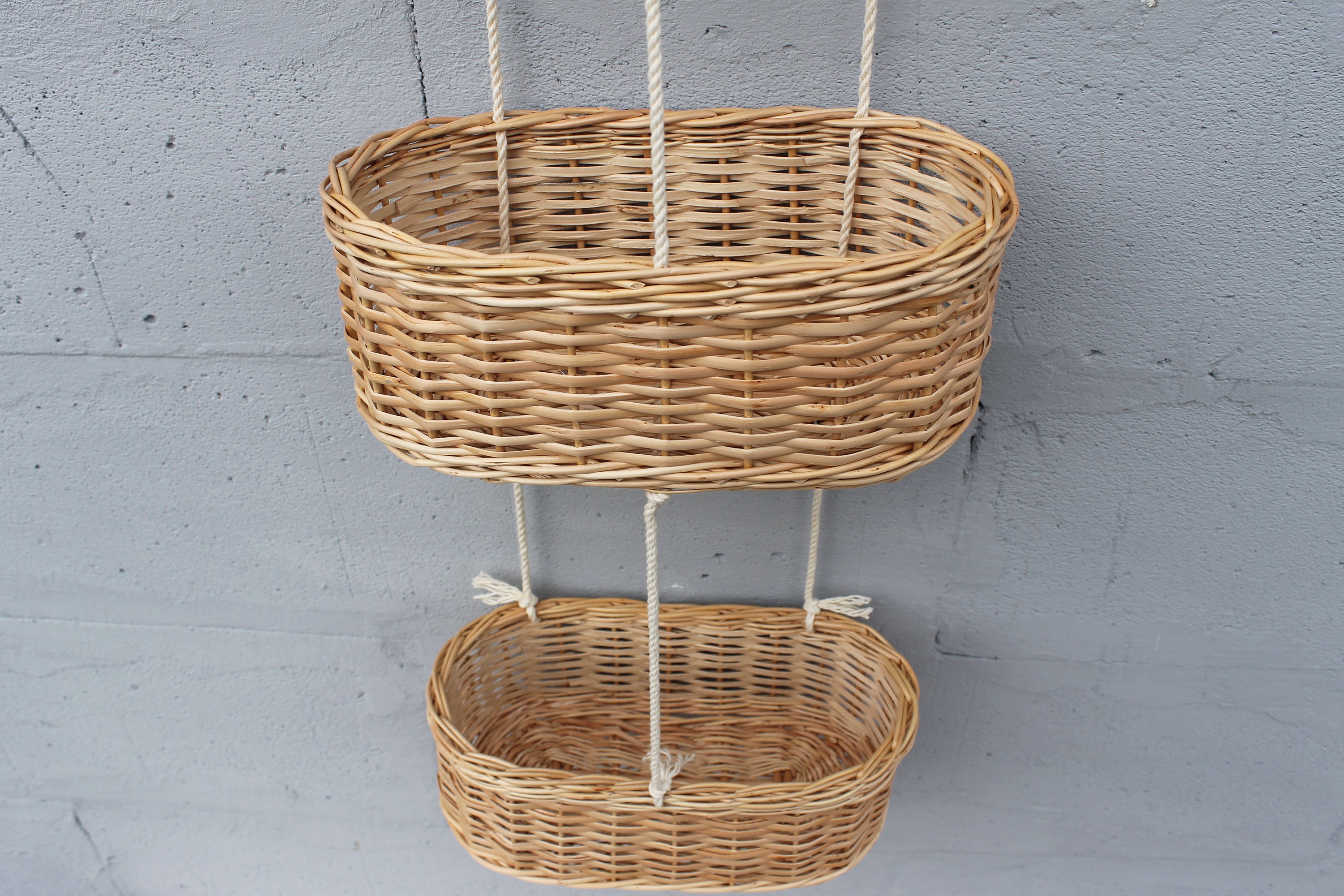 Weidenbehang Obstkorb 3-stöckiger Küchenkorb Hängende | Etsy