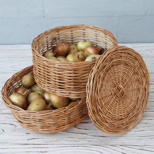 Potato and Onion Storage Bin Etsy