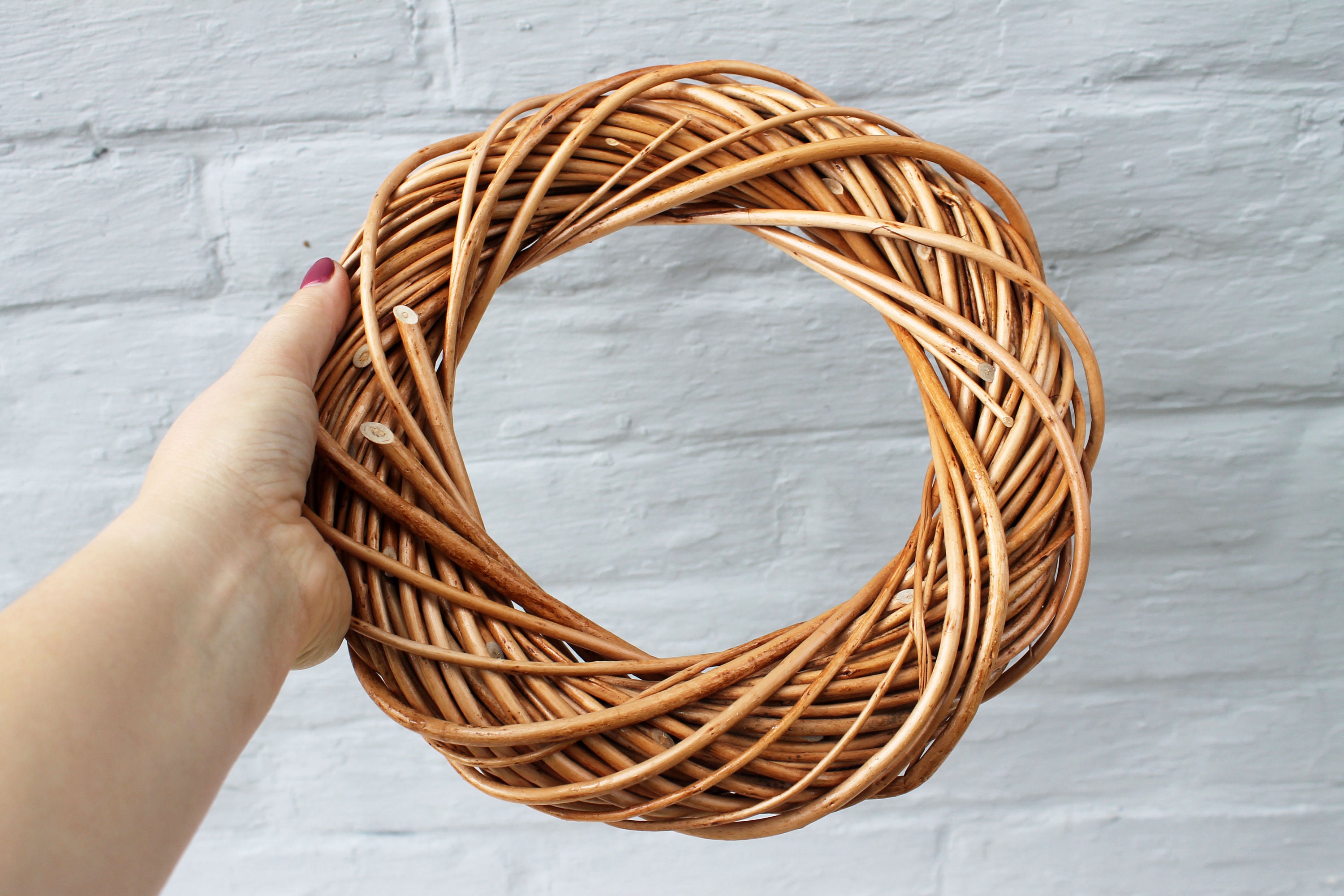 Willow wreath undecorated Etsy