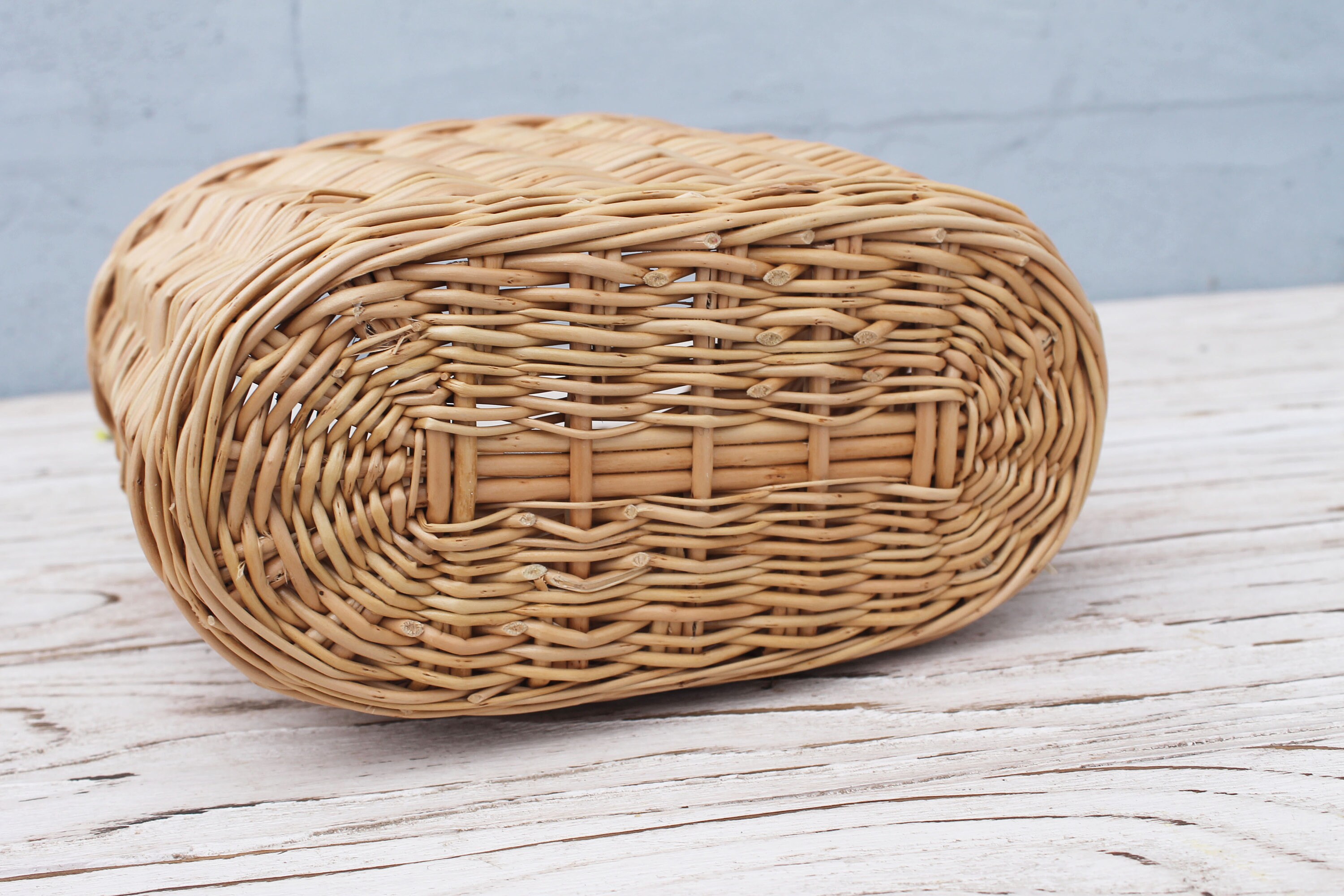 Willow hanging kitchen basket Wicker door basket hanging Etsy