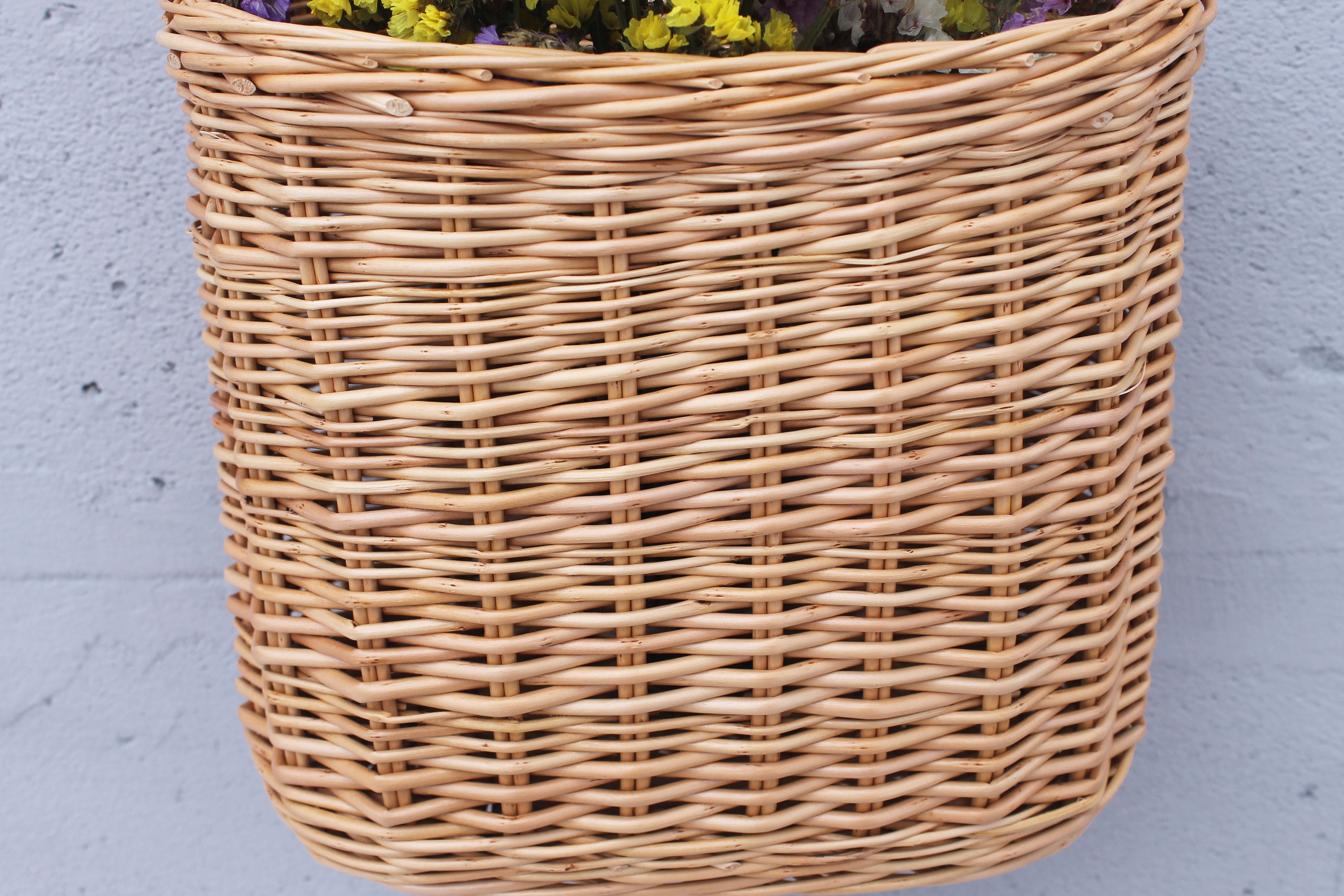 Willow hanging kitchen basket Wicker door basket hanging Etsy