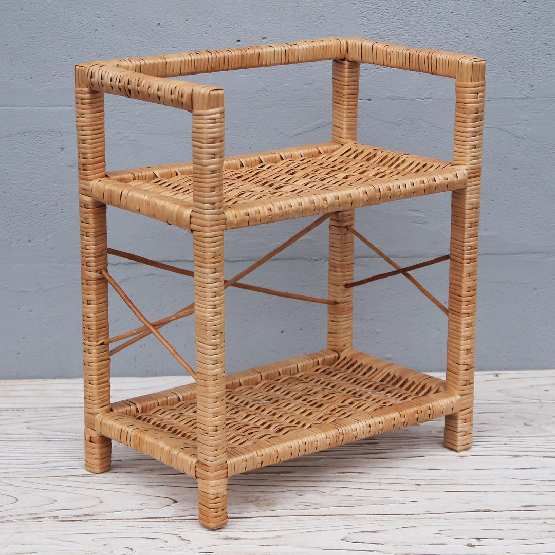 Small Wicker Shelf Hanging Shelf Nursery Etsy UK
