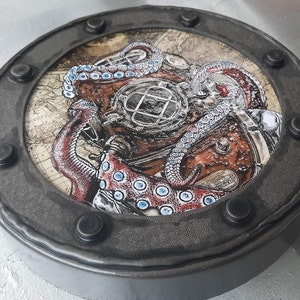 Antique Diving Helmet & Octopus Tentacles Port Hole - Etsy Canada