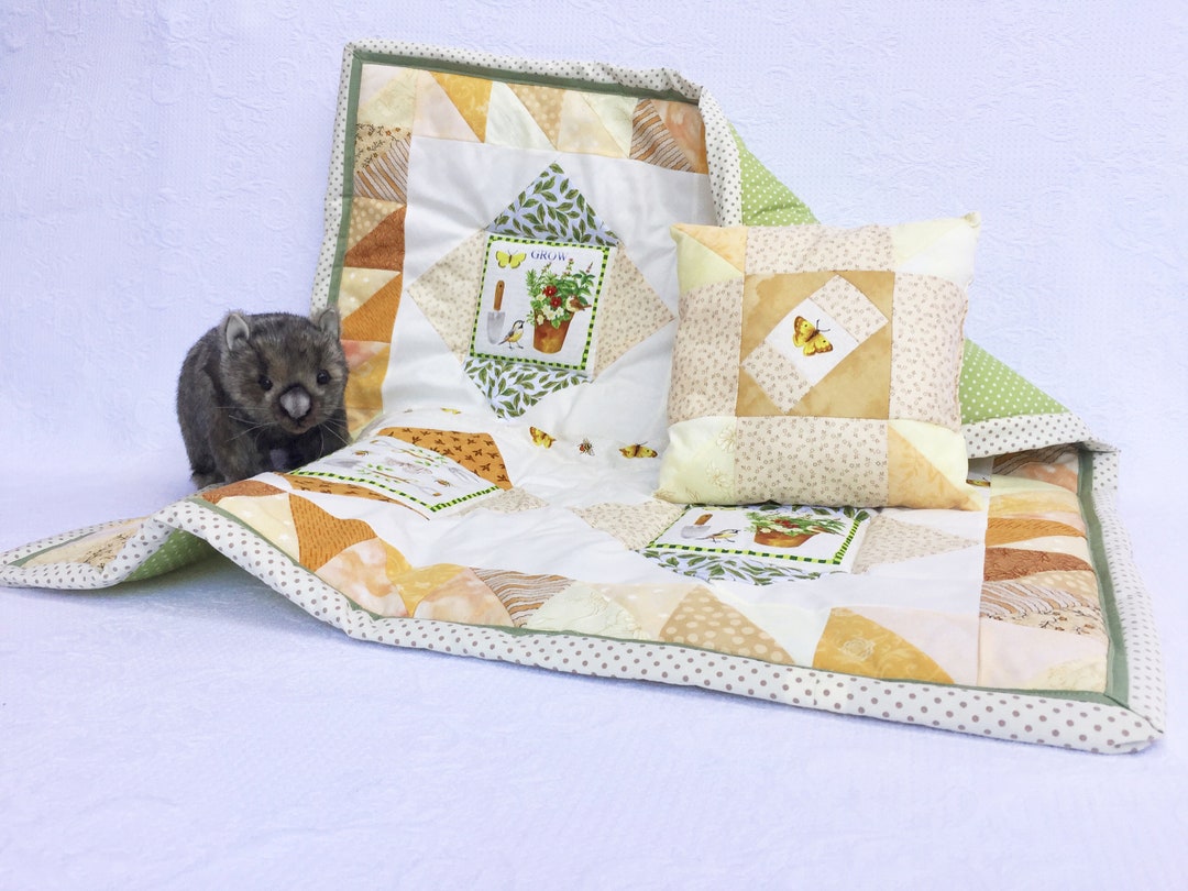 Baby quilt set Made with love baby quilt and matching Etsy España
